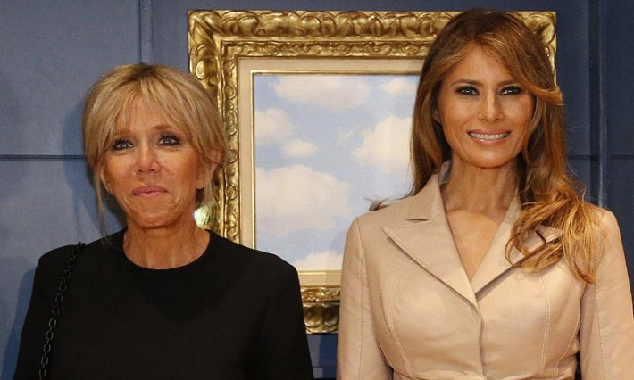 Duelo de estilo entre las 'Primeras Damas' melania_trump_macron2t-t